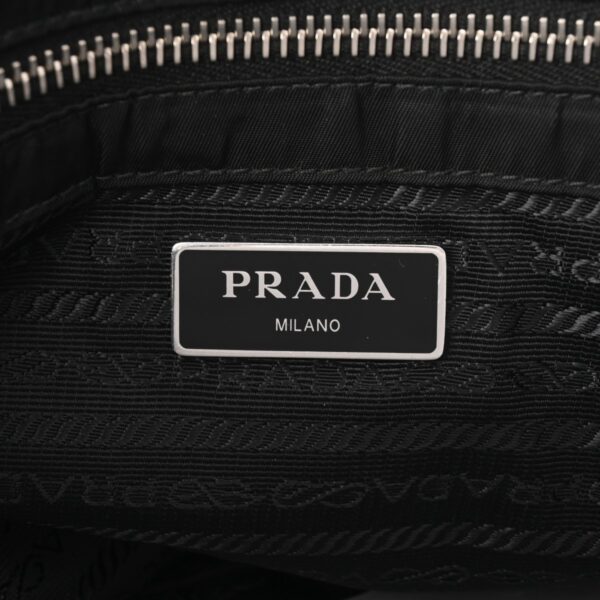 ik 00 0621626 15 Prada 2Way Chain Tote Bag Nylon Black