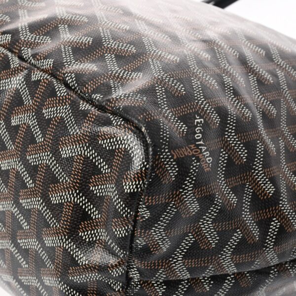 ik 00 0621629 7 Goyard Saint Louis PM Herringbone Tote Bag Calf Black