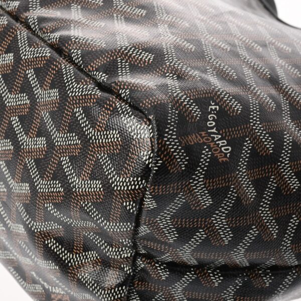 ik 00 0621629 9 Goyard Saint Louis PM Herringbone Tote Bag Calf Black