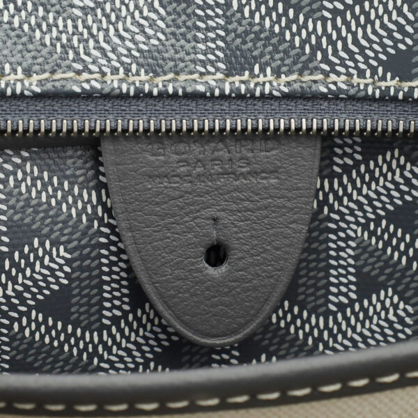 ik 00 0621630 14 Goyard Artois PM Herringbone Tote Bag Calf Gray