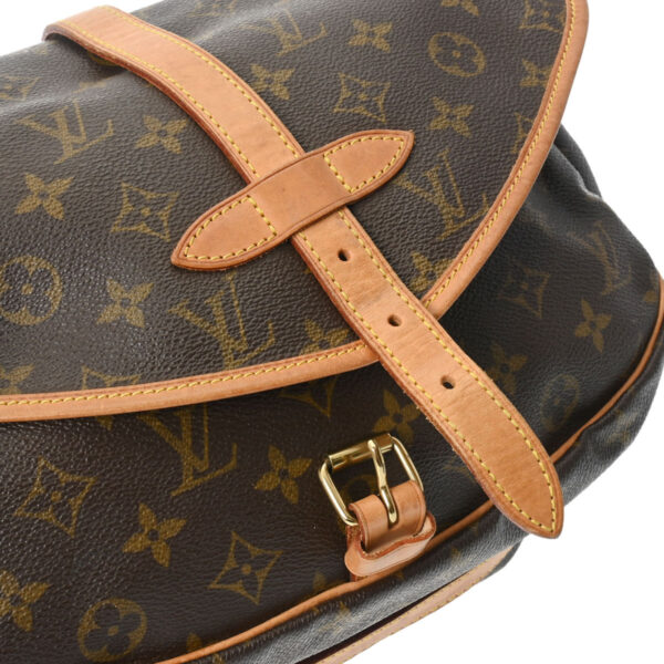 ik 00 0621636 10 Louis Vuitton Saumur 30 Shoulder Bag Monogram Canvas Brown