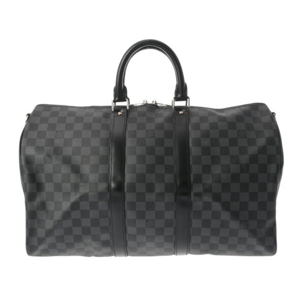 ik 00 0621638 2 Louis Vuitton Keepall Bandouliere 45 2Way Bag Graphite Black