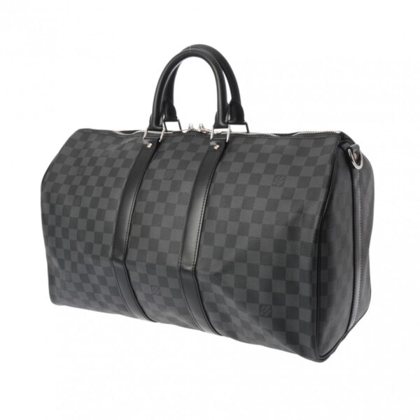 ik 00 0621638 3 Louis Vuitton Keepall Bandouliere 45 2Way Bag Graphite Black