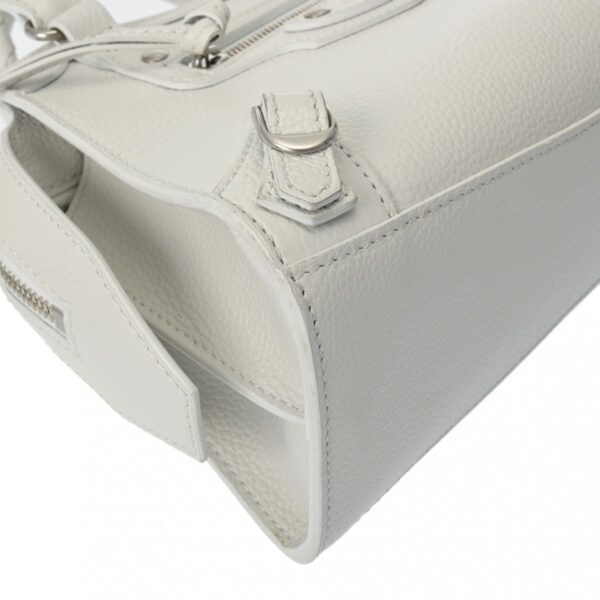 ik 00 0621641 6 Balenciaga Neo Classic City Mini Handbag Leather White