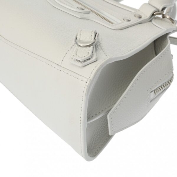 ik 00 0621641 7 Balenciaga Neo Classic City Mini Handbag Leather White