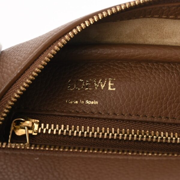 ik 00 0621646 15 Loewe Amazona 23 2Way Handbag Soft Grain Calf Leather Cacao