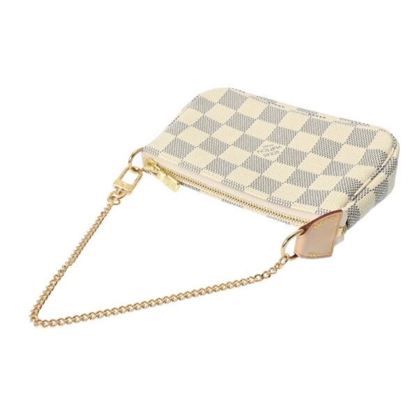 ik 00 0621724 4 Louis Vuitton Mini Pochette Accessoire Damier Azur White