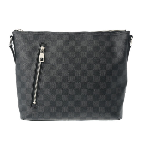 ik 00 0621749 2 Louis Vuitton Mick PM Shoulder Bag Damier Graphite Canvas Black Gray