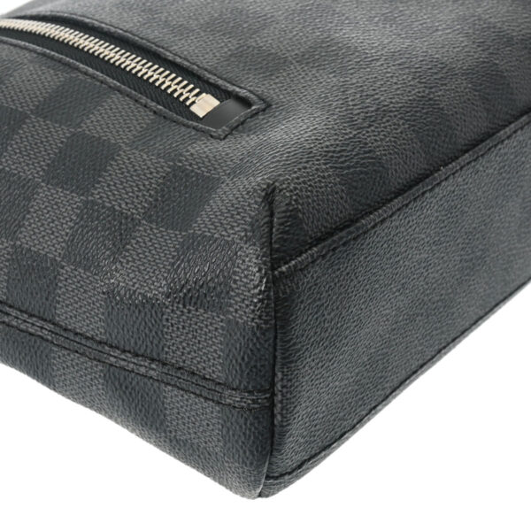 ik 00 0621749 6 Louis Vuitton Mick PM Shoulder Bag Damier Graphite Canvas Black Gray