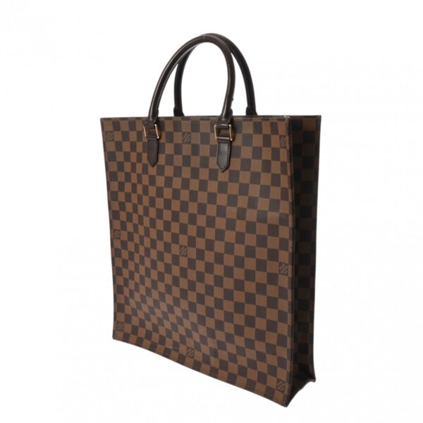 ik 00 0624331 3 Louis Vuitton Sac Plat Tote Bag Damier Canvas Brown