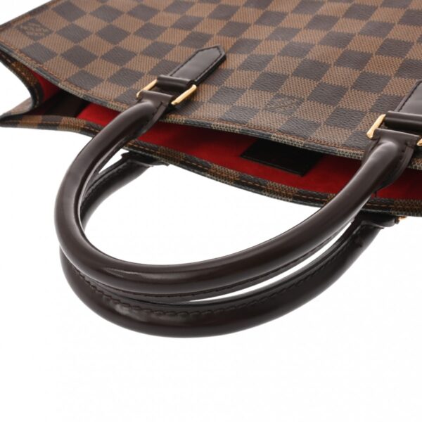 ik 00 0624331 4 Louis Vuitton Sac Plat Tote Bag Damier Canvas Brown