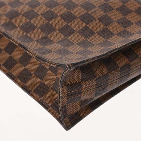 ik 00 0624331 6 Louis Vuitton Sac Plat Tote Bag Damier Canvas Brown