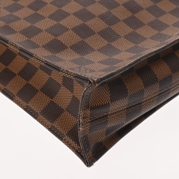 ik 00 0624331 7 Louis Vuitton Sac Plat Tote Bag Damier Canvas Brown