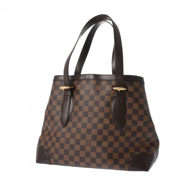 ik 00 0624397 3 Louis Vuitton Hampstead MM Tote Bag Damier Canvas Brown