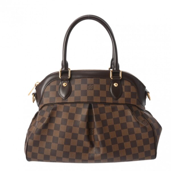 ik 00 0624399 2 Louis Vuitton Trevi PM Shoulder Bag Damier Canvas Ebene