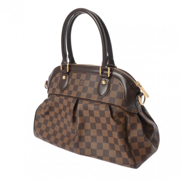 ik 00 0624399 3 Louis Vuitton Trevi PM Shoulder Bag Damier Canvas Ebene