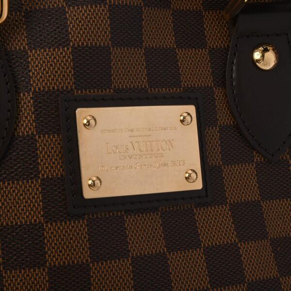 ik 00 0624423 12 Louis Vuitton Hampstead PM Tote Bag Damier Canvas Brown