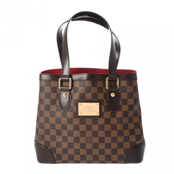 ik 00 0624423 2 Louis Vuitton Hampstead PM Tote Bag Damier Canvas Brown