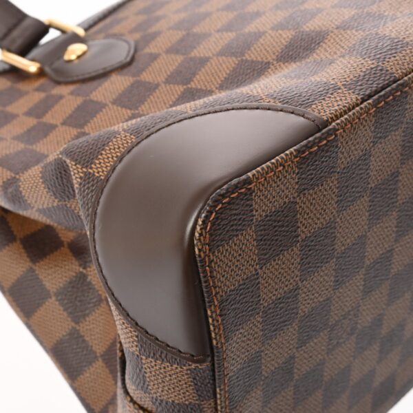 ik 00 0624423 8 Louis Vuitton Hampstead PM Tote Bag Damier Canvas Brown