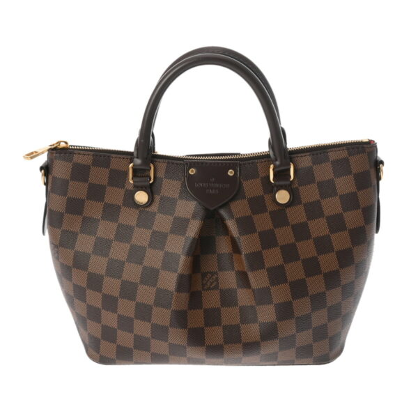 ik 00 0624446 2 Louis Vuitton Sienna PM 2Way Bag Damier Canvas Brown