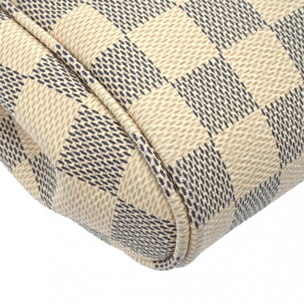 ik 00 0624462 9 Louis Vuitton Favorite MM 2Way Bag Damier Azur White