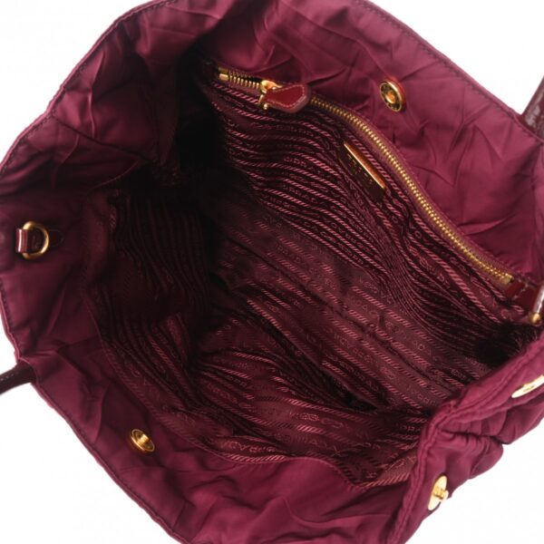 ik 00 0624518 12 Prada Tote Bag Crispy Nylon Bordeaux