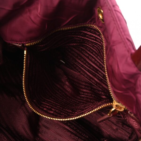 ik 00 0624518 13 Prada Tote Bag Crispy Nylon Bordeaux