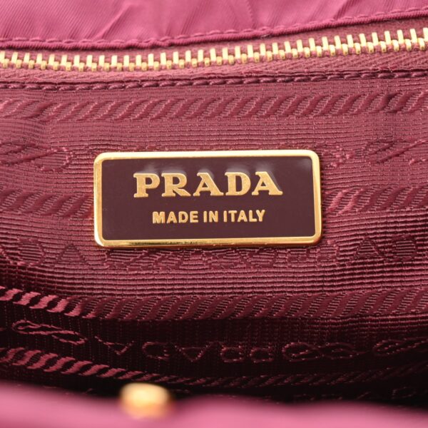 ik 00 0624518 14 Prada Tote Bag Crispy Nylon Bordeaux