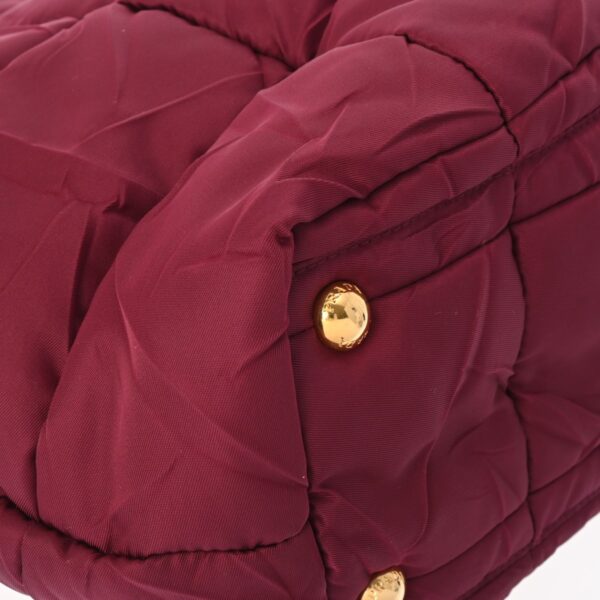 ik 00 0624518 7 Prada Tote Bag Crispy Nylon Bordeaux