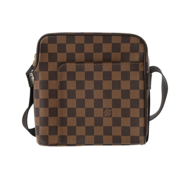 ik 00 0624531 2 Louis Vuitton Olaf PM Shoulder Bag Damier Canvas Brown