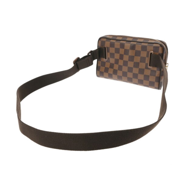 ik 00 0624652 3 Louis Vuitton Bum Bag Brooklyn Damier Canvas Leather Ebene