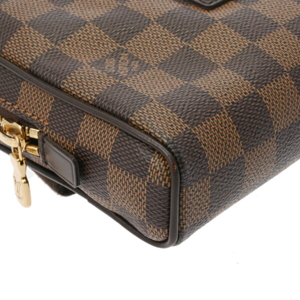 ik 00 0624652 6 Louis Vuitton Bum Bag Brooklyn Damier Canvas Leather Ebene