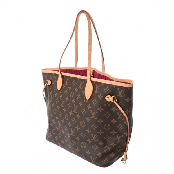 ik 00 0624655 3 Louis Vuitton Neverfull MM Tote Bag Brown Pivoine