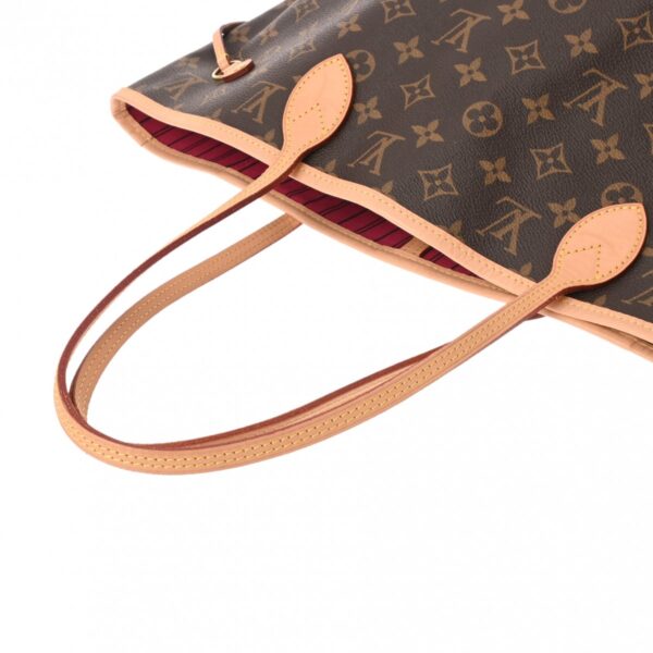 ik 00 0624655 4 Louis Vuitton Neverfull MM Tote Bag Brown Pivoine