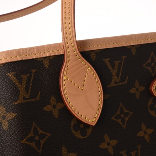 ik 00 0624655 8 Louis Vuitton Neverfull MM Tote Bag Brown Pivoine