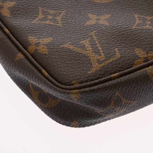 ik 00 0624660 10 LOUIS VUITTON Monogram Pochette Accessoire Pouch Brown