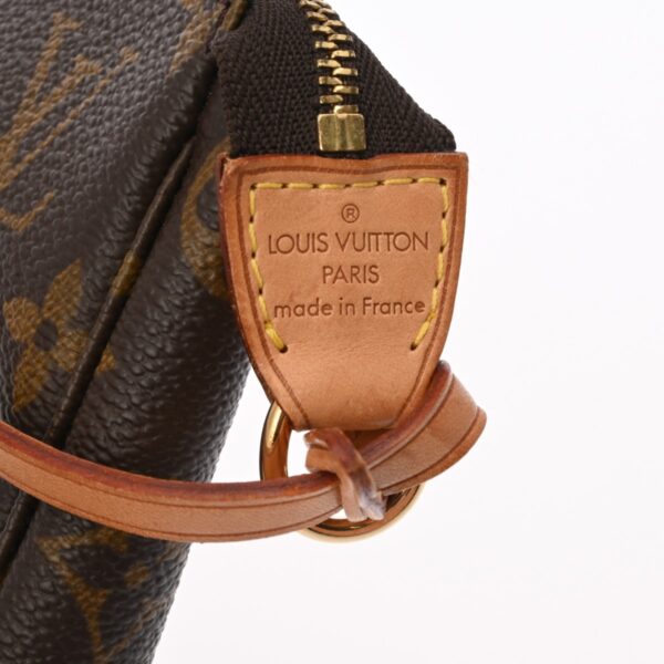 ik 00 0624660 16 LOUIS VUITTON Monogram Pochette Accessoire Pouch Brown