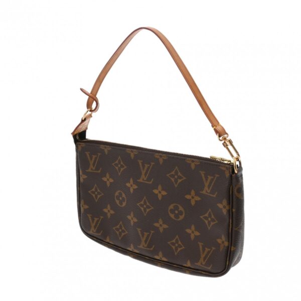 ik 00 0624660 3 LOUIS VUITTON Monogram Pochette Accessoire Pouch Brown