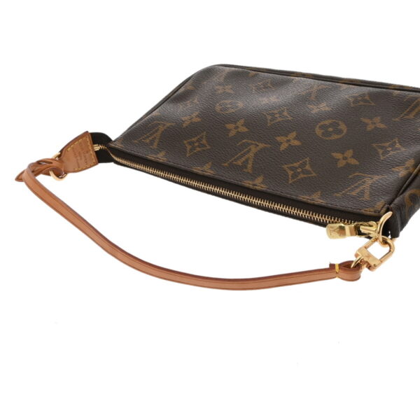 ik 00 0624660 4 LOUIS VUITTON Monogram Pochette Accessoire Pouch Brown