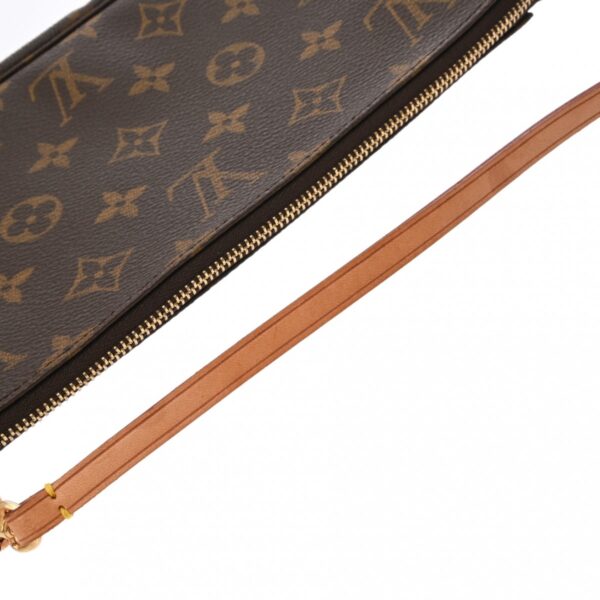 ik 00 0624660 6 LOUIS VUITTON Monogram Pochette Accessoire Pouch Brown