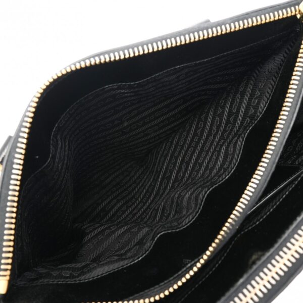 ik 00 0624669 12 Prada Galleria Medium Bag 2Way Handbag Patent Leather Black