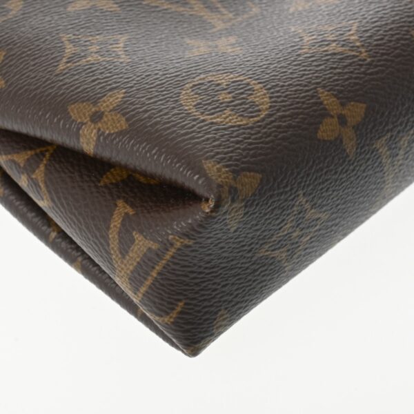 ik 00 0624672 6 Louis Vuitton Pallas Clutch Shoulder Bag Canvas Brown Sleaze