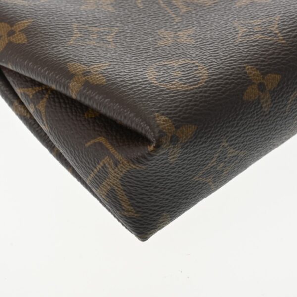 ik 00 0624672 8 Louis Vuitton Pallas Clutch Shoulder Bag Canvas Brown Sleaze