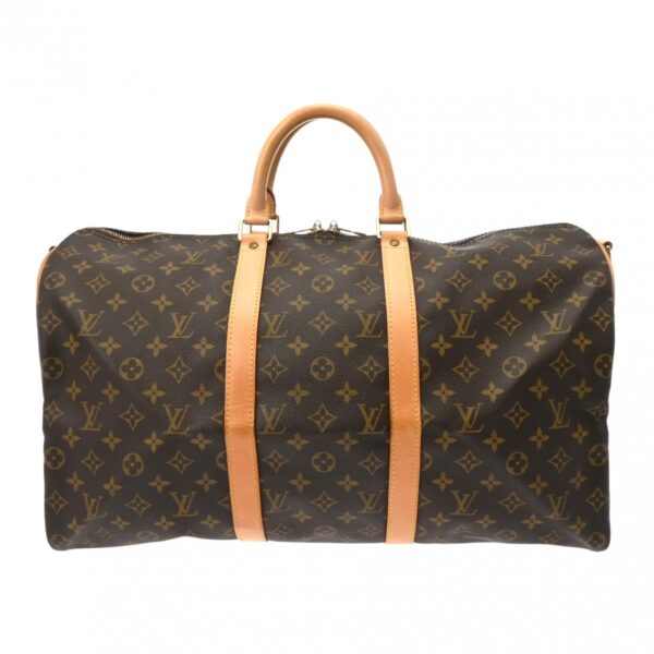 ik 00 0624697 2 Louis Vuitton Keepall Bandouliere 50 2Way Bag Monogram Canvas Brown