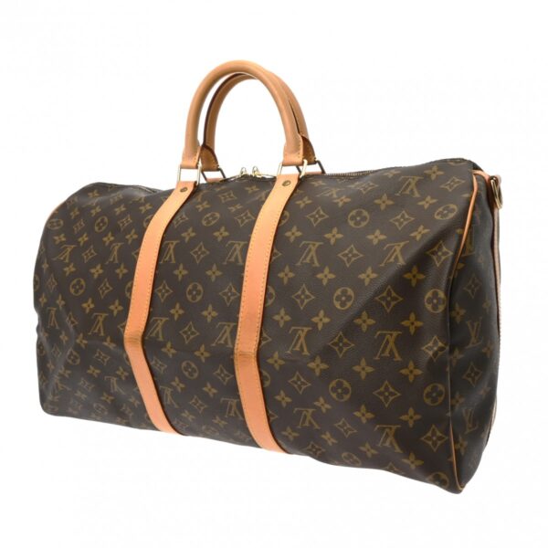 ik 00 0624697 3 Louis Vuitton Keepall Bandouliere 50 2Way Bag Monogram Canvas Brown