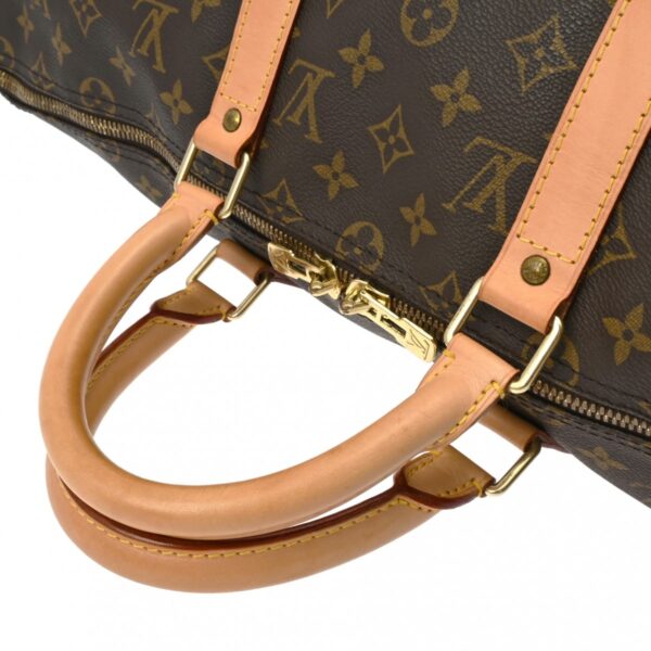 ik 00 0624697 4 Louis Vuitton Keepall Bandouliere 50 2Way Bag Monogram Canvas Brown