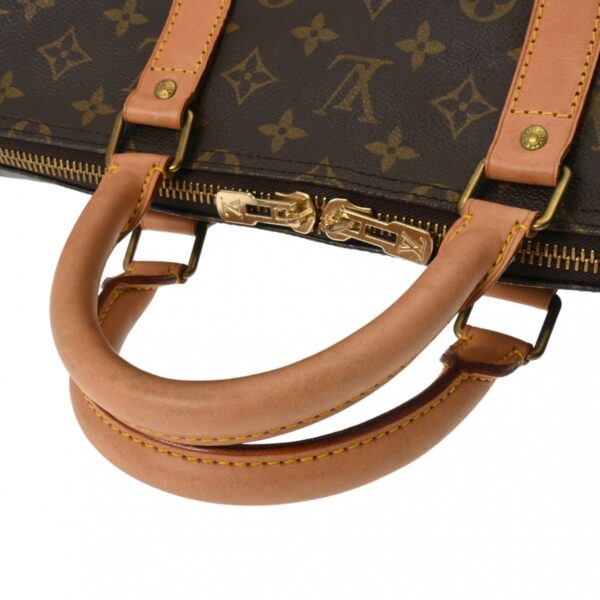 ik 00 0624701 4 Louis Vuitton Keepall 55 Bag Monogram Canvas Brown