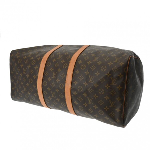 ik 00 0624701 6 Louis Vuitton Keepall 55 Bag Monogram Canvas Brown