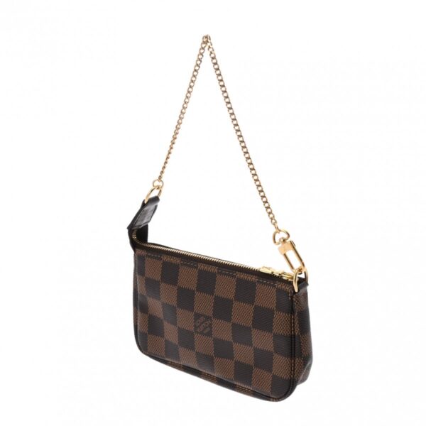 ik 00 0625305 3 Louis Vuitton Mini Pochette Accessory Pouch Damier Canvas Brown