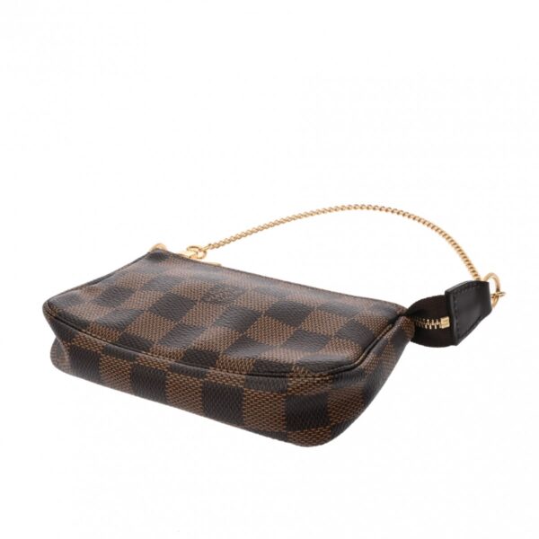 ik 00 0625305 5 Louis Vuitton Mini Pochette Accessory Pouch Damier Canvas Brown